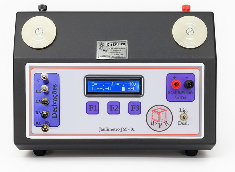 Analisador de Desfibrilador e Cardioversor Jaulímetro JM-01